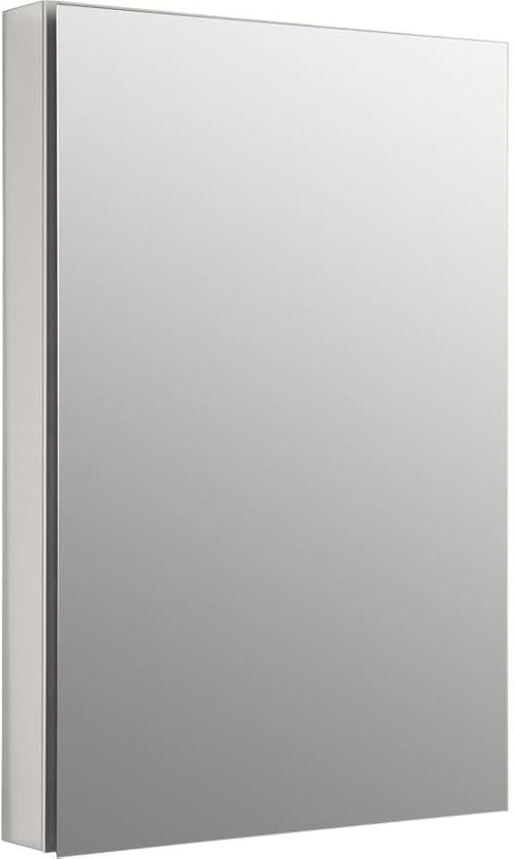Kohler K-2936-PG-SAA Catalan Medicine Cabinet with Mirror Door, Adjustable Shelves, 107 Degree Hinge, Rectangular Frame, 24" x 36"