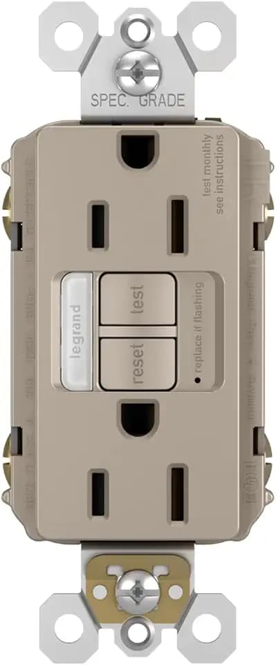 Legrand radiant 15 Amp Tamper Resistant LED Night Light GFCI Nickel