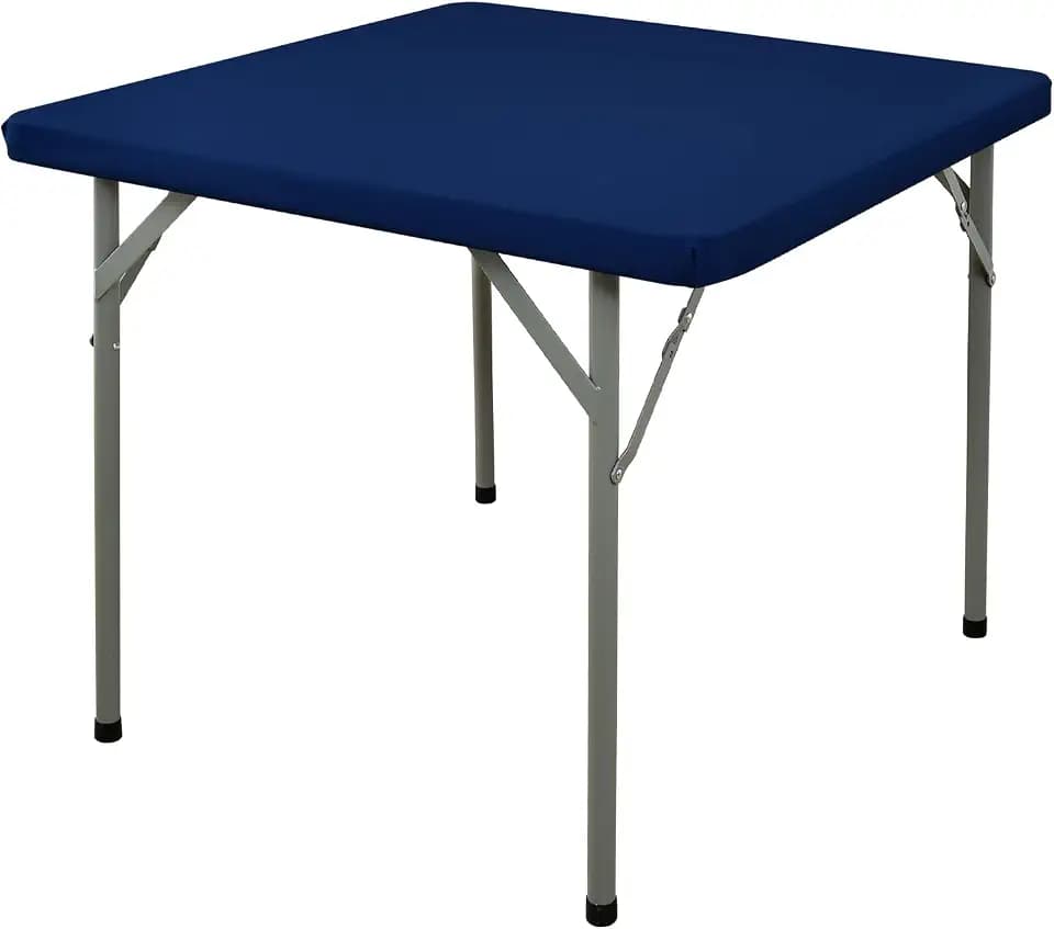 Card Table Covers Fitted Square 36x36 in, Windproof Washable