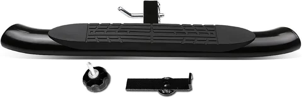 DNA MOTORING HITST-2-4O-111-BK-T1 Class III 10,2 cm ovale Anhängerkupplungstreppe, schwarz