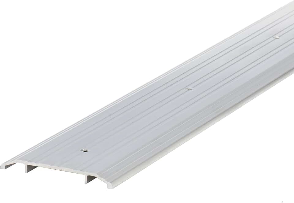 MD Building Aluminum Commercial Flat-Profile Threshold, Silver, 72in