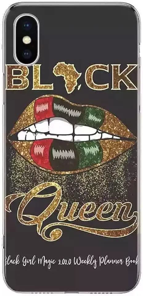 Iphone14 case, Afro Melanin Black Queen Girl Phone case. Soft Silicone TPU Scratch Soft Protection, Phone case for Apple iPhone 14/14Plus/14 Pro/4 Promax (African Queen Lips)