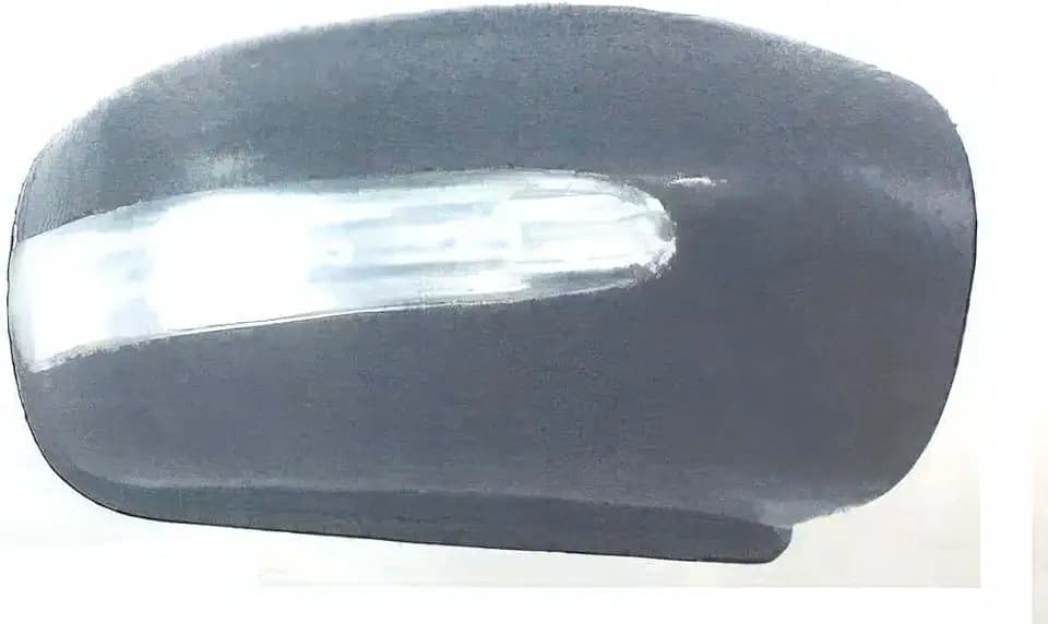 Spiegelkappe für Mercedes C-Klasse W203 von 2004 bis 2007 <2006 linke Seite LED mit Primer