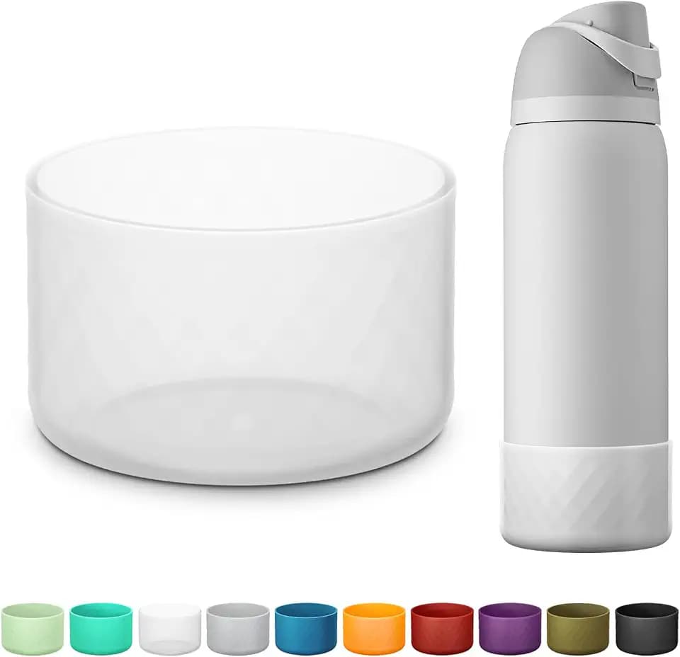 Silicone Boot for Owala Water Bottle 24 oz 32 oz 40 oz, Anti-Slip Protective Sleeve for FreeSip/Twist/Flip Stainless Steel Water Bottles Accessories
