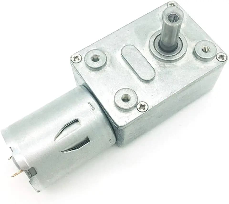 BRINGSMART JGY-370 12V 210rpm DC Worm Gear Motor Self-Lock Electric Motor