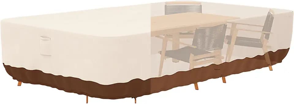 Tuyeho 124x84 Heavy Duty 900D Outdoor Patio Furniture Set Cover Waterproof