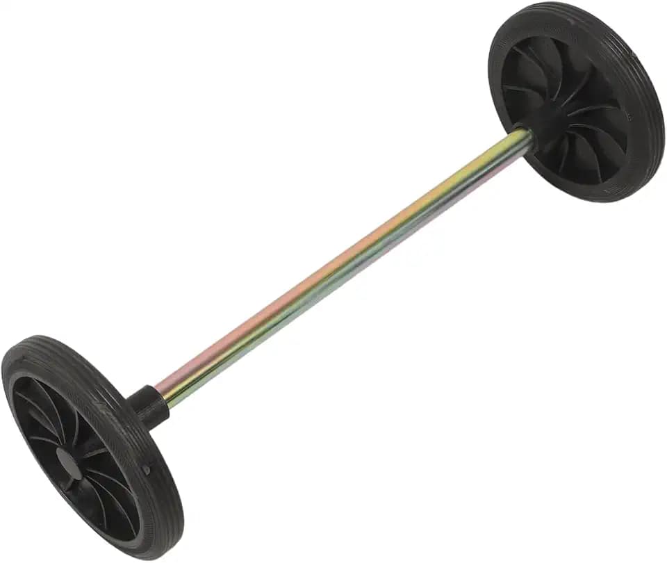 Operitacx Trash Can Wheels Replacement Kit, 2 Wheels & 22" Axle