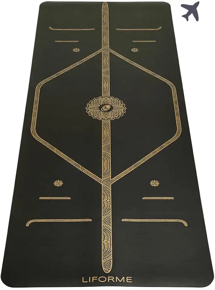 Liforme Travel Yoga Mat - Patented Alignment Design, Advanced Non-Slip Grip