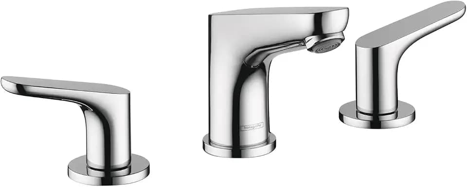 hansgrohe Focus Modern -Handle -Hole 5-inch Tall Bathroom Sink Faucet in Chrome, 04809000