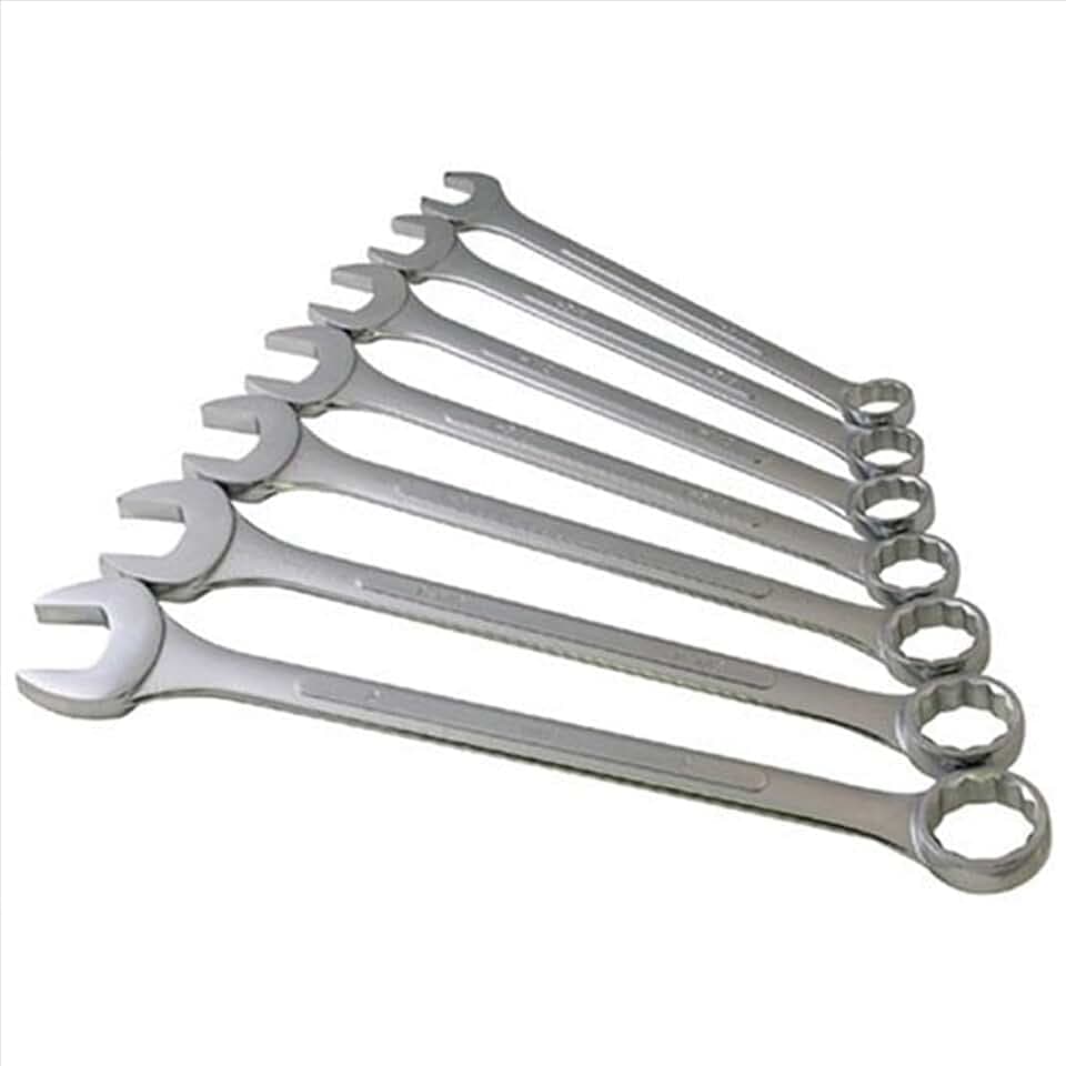 Sunex Tools 9707 Jumbo Fractional Combination Wrench Set, 7Piece (Includes Roll-Case), SAE Jumbo Combination Wrench Set