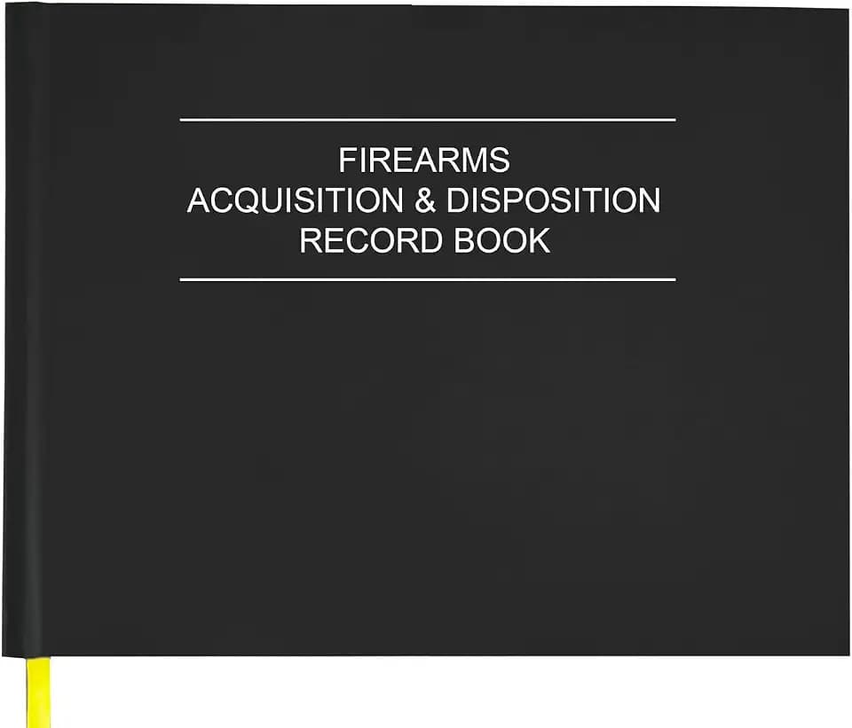 Tuun Fuplan Firearms Acquisition and Disposition Record Book – Fire Record Books, A&D Gun Log Book/ATF Gun Log Book/Record Book - 120 Pages, 10" x 7", Black
