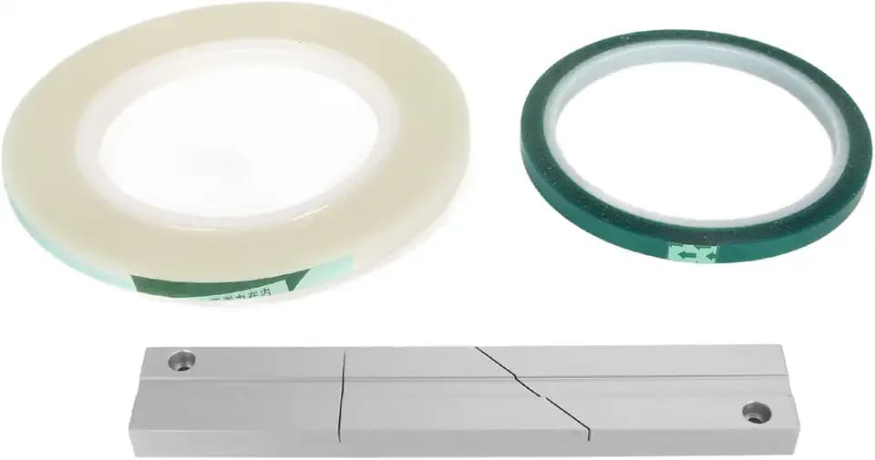 1/4 10 Inch Tape Splicing Set, Open Reel Audio Splicing Kit with Track Splicing Plate, Splicing Tape and Leader Tape, Tape Splicing Block for Revoxsonido Open Reel Tape