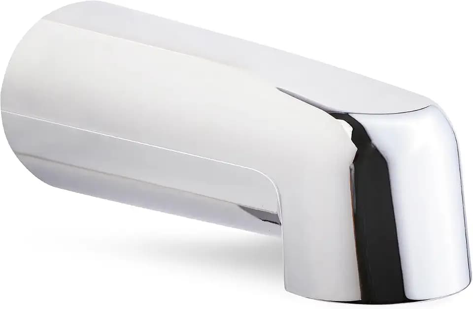 SUPPLYGIANT™ Tub Spout 1/2" FIP Nose Thread Non Diverter 7" Bathtub Faucet Chrome Plated Finish
