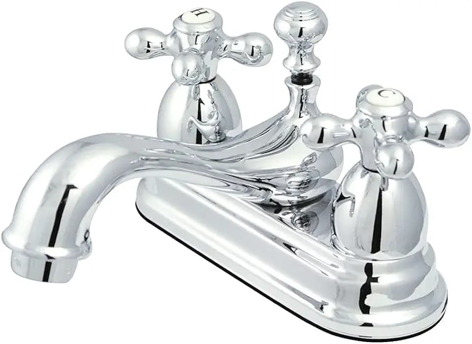 Kingston KS3601AX 4" Centerset Bathroom Faucet, Polished Chrome