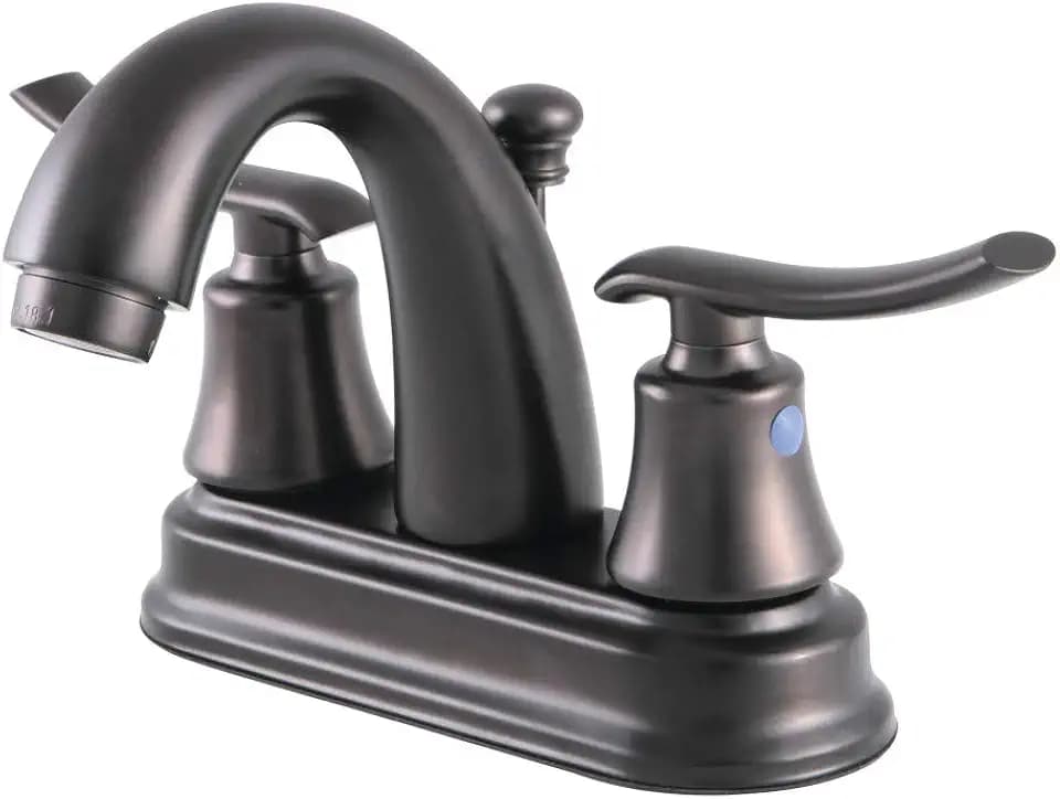 Kingston FB5615JL 4" Centerset Bathroom Faucet, Oil Rubbed Bronze