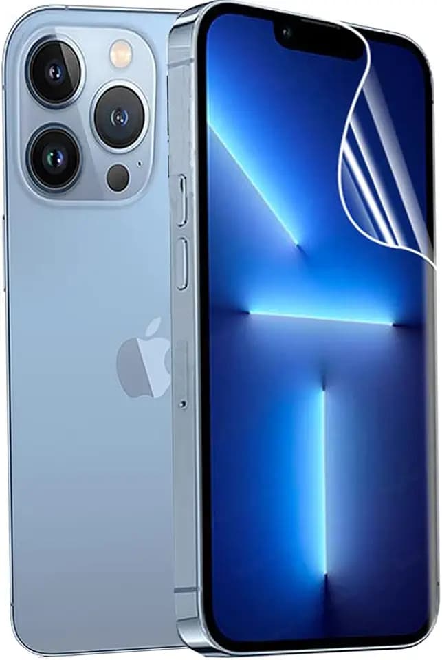 2pcs flexibler vorderer Bildschirmschutz für iPhone 13/13 Pro 6.1" 2021 3D Hydrogel Folie transparentes TPU film Fingerabdruck entsperrt nicht gehärtetes Glas