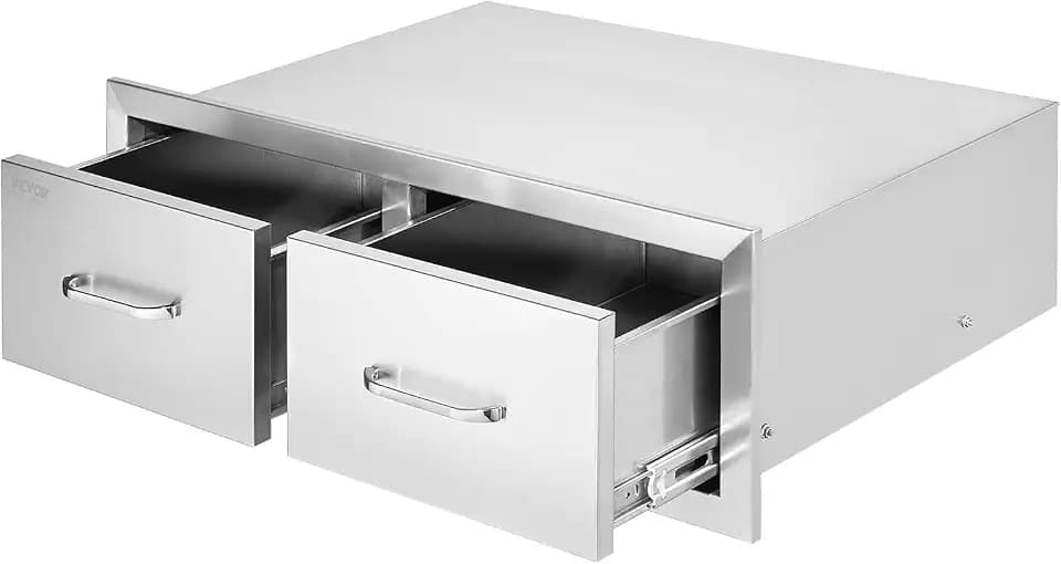 VEVOR Outdoor Kitchen Drawers 30"W x 10"H x 20"D Stainless Steel