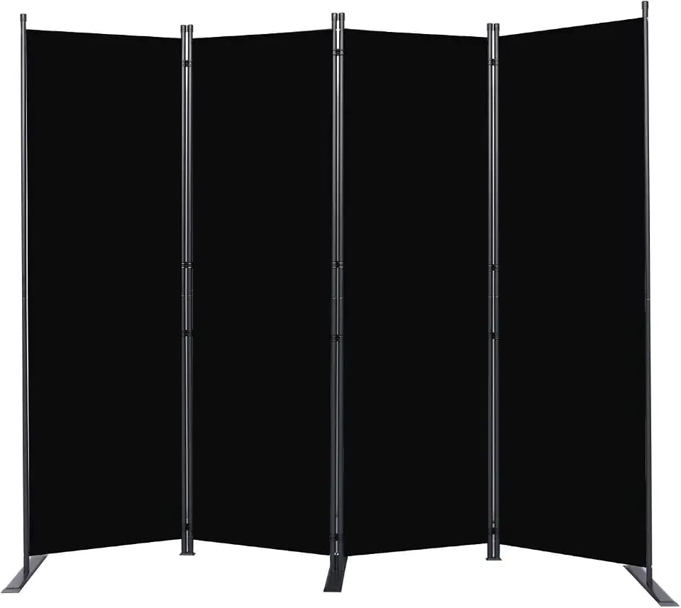 Room Divider 4 Panel-88''Wide,6FT Room Dividers and Folding Privacy Screens
