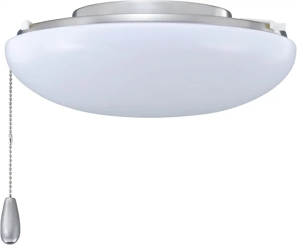 11-Inch Wide Single Ceiling Fan Light Kit, White