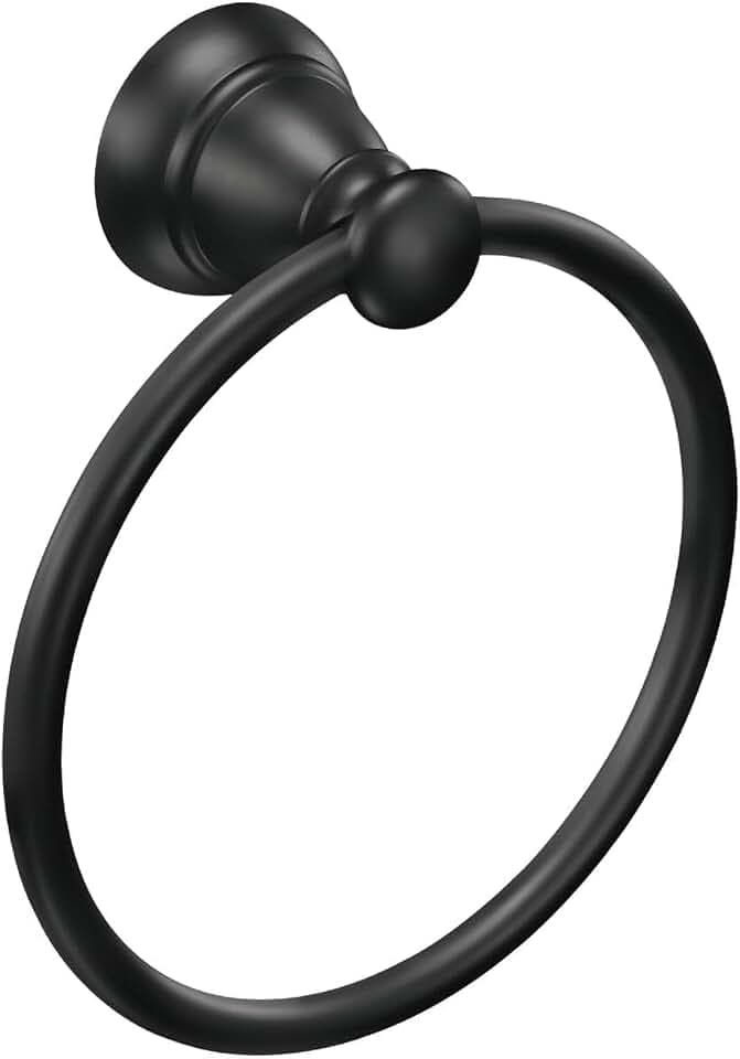 Banbury Towel Ring in Matte Black