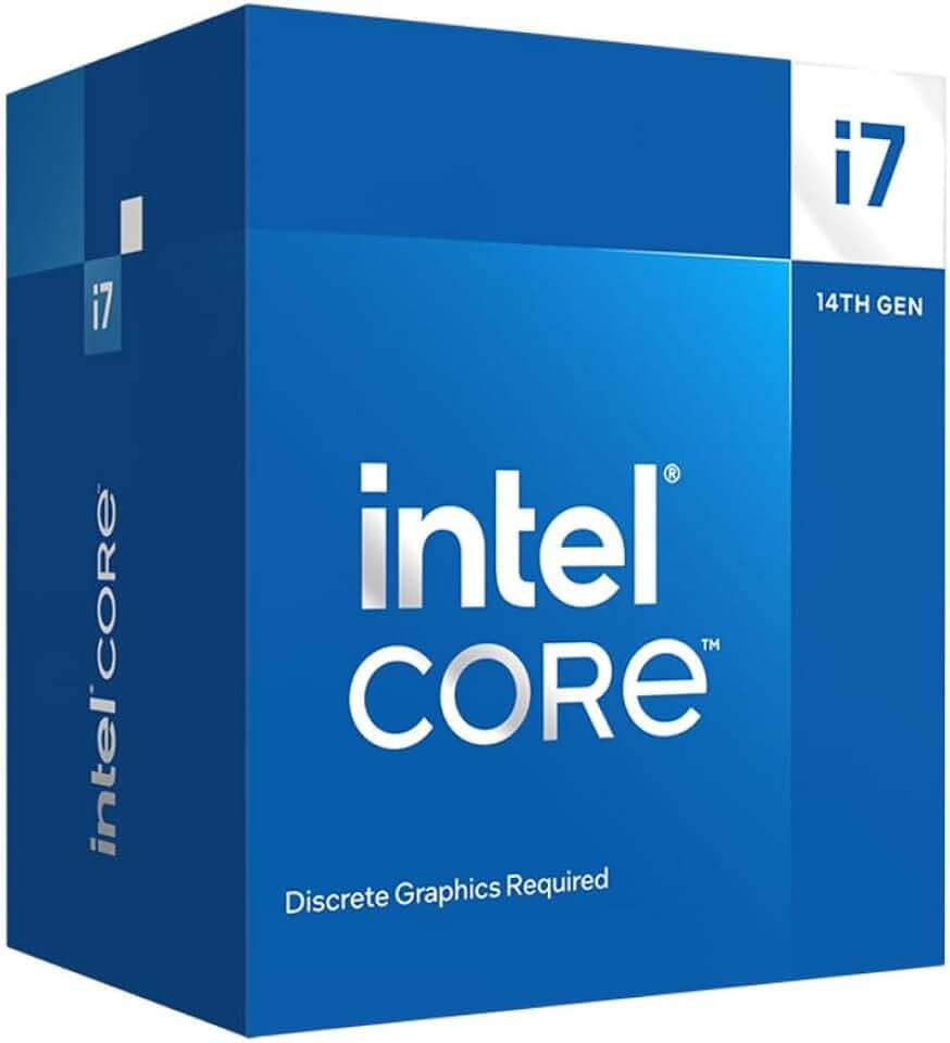 Intel Core i7-14700F Desktop-Prozessor 20 Kerne (8 P-Kerne + 12 E-Kerne) bis zu 5,4 GHz