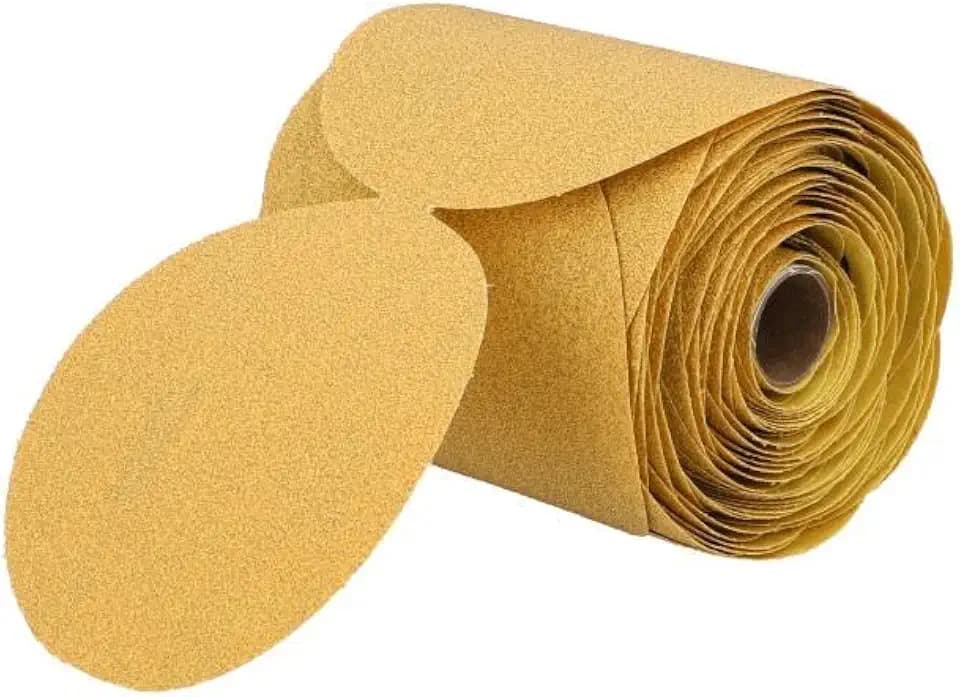 Norton 5 in. Gold Reserve Paper PSA Disc Roll P60 Grit A296 AO 100 Per Roll