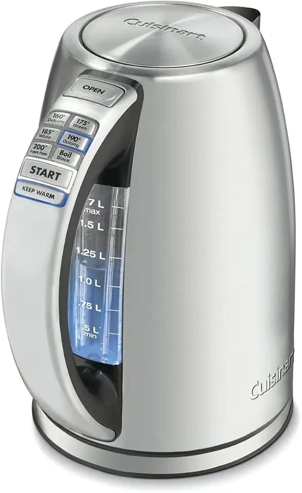 Cuisinart Electric Kettle, 1500W, 6 Temperature Presets, 1.7L, CPK-17P1
