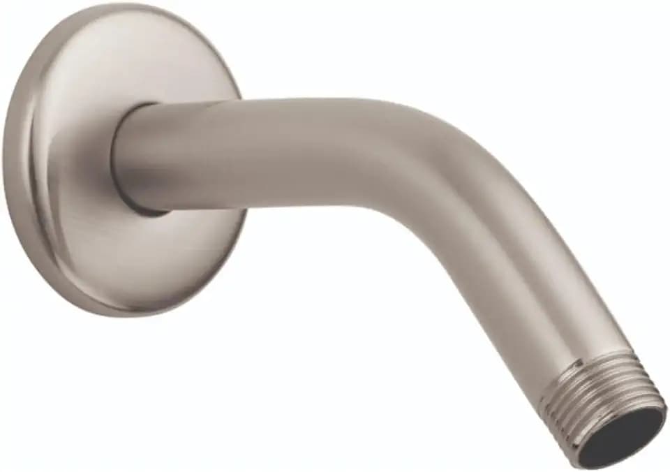 hansgrohe Installation 6-inch Modern Showerarm in Brushed Nickel, for Wall Mount Showerhead, 27411823
