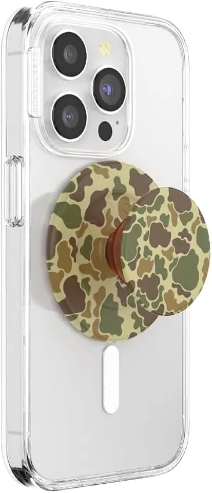PopSockets Phone Grip for MagSafe with Kickstand, Magnetic Stand, Swappable Top, Secure Hold for iPhone MagSafe Cases, Phone & Tablet Grip - Bruce