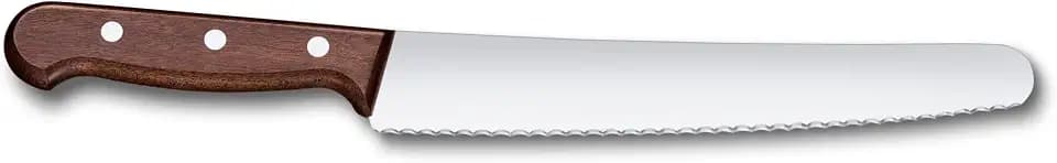 Victorinox Wood 8.5 Inch Bread and Pastry Knife, Serrated, Round Blade