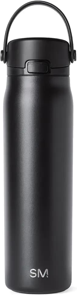 Simple Modern Insulated Sport Water Bottle with Chug Lid | 30oz, Black