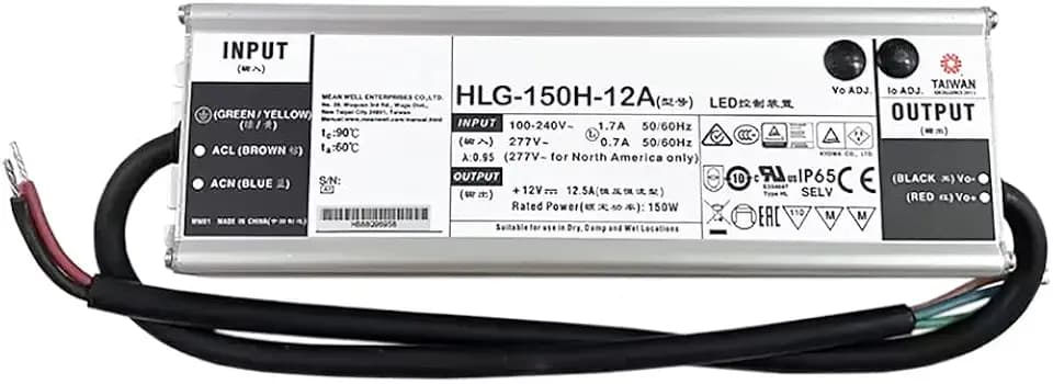 HLG-150H-12A 150W 12V 12.5A Switching Power Supply HLG-150H-12A