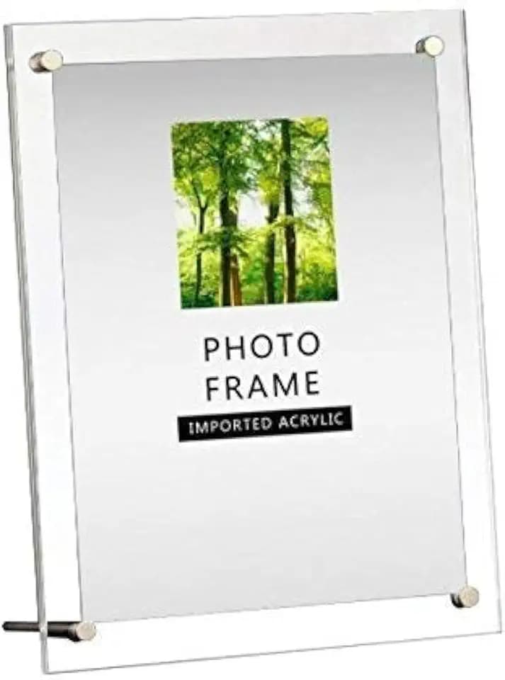 Modern Acrylic Photo Frame - Desktop/Free Standing (6x8 inch)