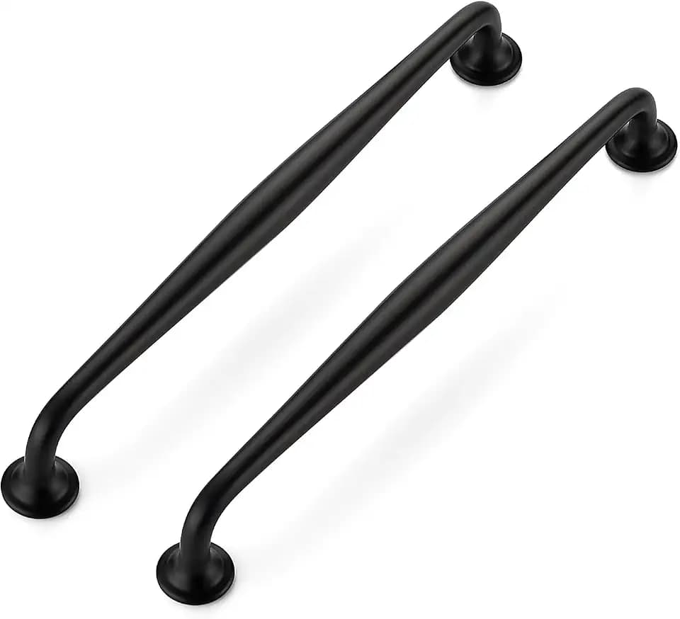 Ravinte Matte Black Cabinet Handles Solid Pulls 7-1/2 Inch 10 Pack