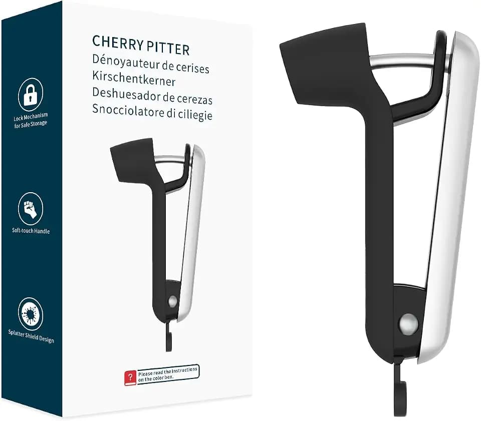 KITCHENDAO Heavy-duty Cherry Pitter Tool, Zinc Alloy Cherry Core Remover