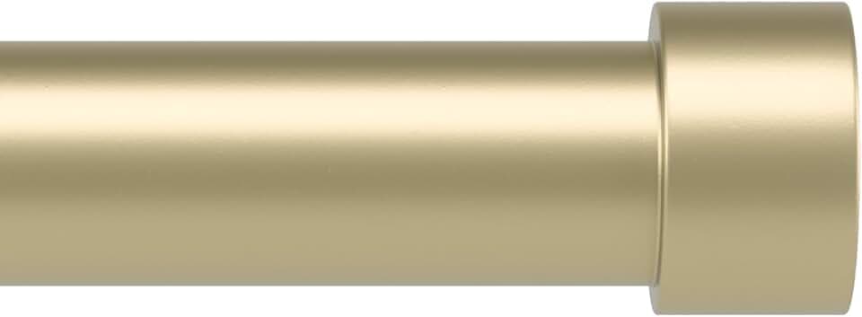 Umbra Cappa Curtain Rod for Windows, Adjustable, 36 to 66 Inches, Brass