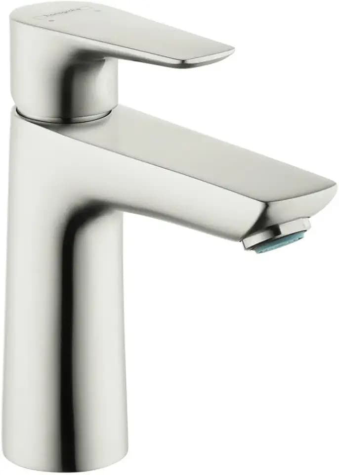 hansgrohe Talis E Modern 1-Handle 6-inch Tall Bathroom Sink Faucet in Brushed Nickel, 71710821