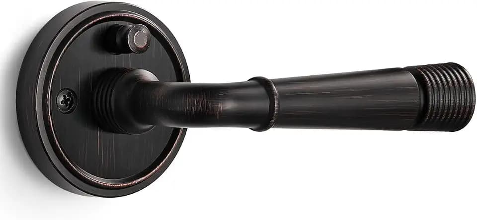 1 Pack Oil Rubbed Bronze Door Lever Interior Privacy Door Handle Antique Door Knobs for Bedroom and Bathroom,Zinc Alloy