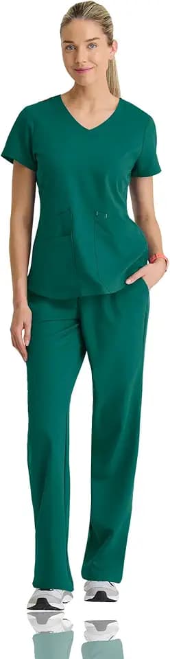 BARCO STRONG Zoe Classic Fit Scrub Top & Pant Set for Women – Up to 70°C Wash, Natural Stretch, Moisture Wicking, Anti-Static