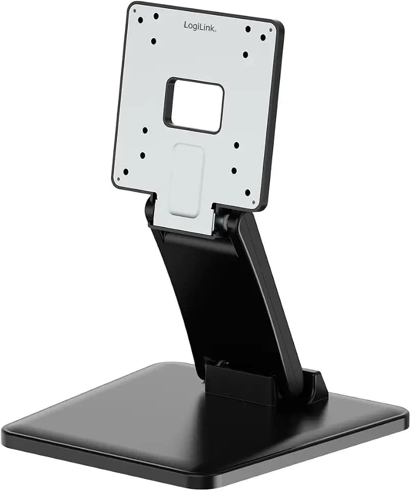 LogiLink Touchscreen Monitorhalterung für 17–27" mit Gasdruckfeder, Neigbar, Material: Stahl, Tragkraft bis 6,5 kg, VESA 75x75 / 100x100