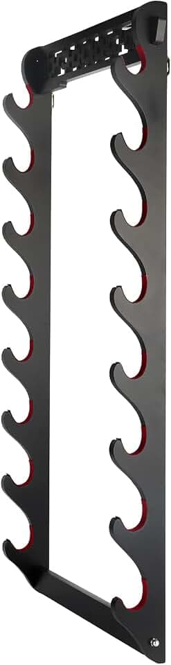 Sword Holder Katana Wall Mount - 8 Tier Samurai Sword Display Rack Wand Wakizashi Tanto Wall Hanger Sword Rack Sword Stand Display
