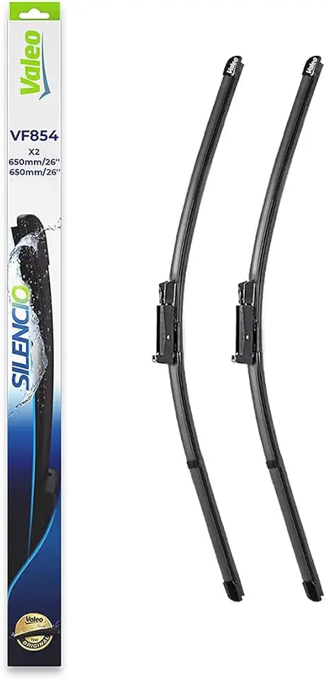 Valeo Silencio 2x Wischerblätter VF854 - Vorne - 650 mm / 650 mm | Set mit 2 Flachbalkenwischern, Originalersatz, 577854