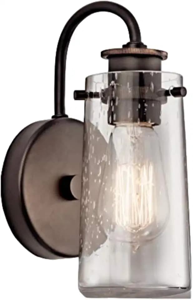 Kichler Braelyn 9.5" 1-Light Wall Sconce Light, Olde Bronze