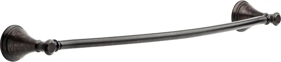 DELTA FAUCET 79724-RB Cassidy 24-in Wall Mount Towel Bar Bath Hardware Accessory in Venetian Bronze