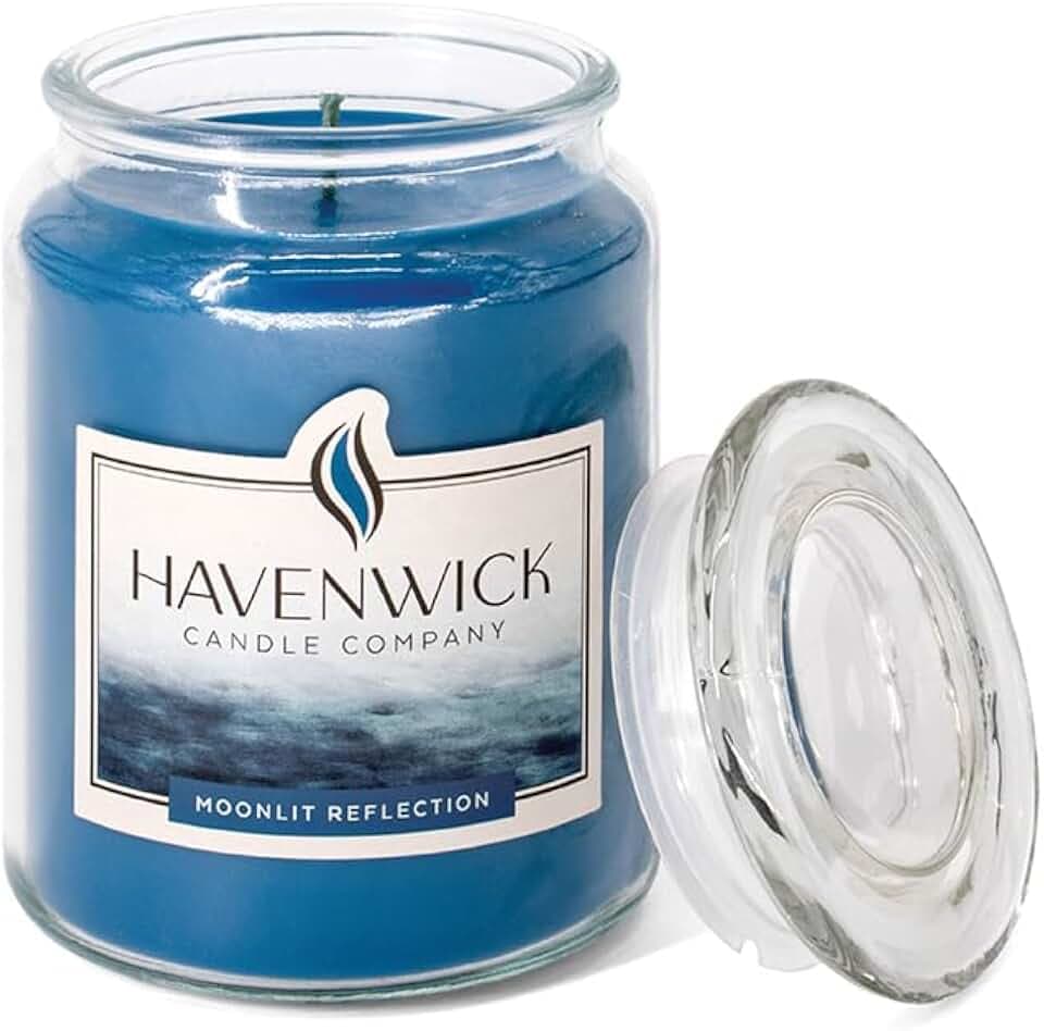 Havenwick Moonlit Reflection Soy Candle Long-Lasting, 22 oz Jar