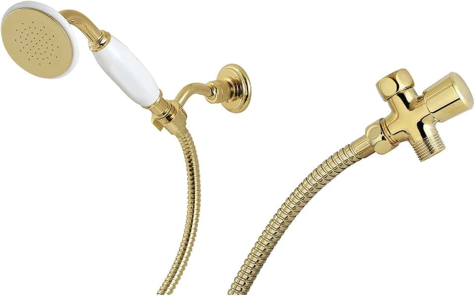 Kingston KX1062BD Victorian Hand Shower Kit, Polished Brass