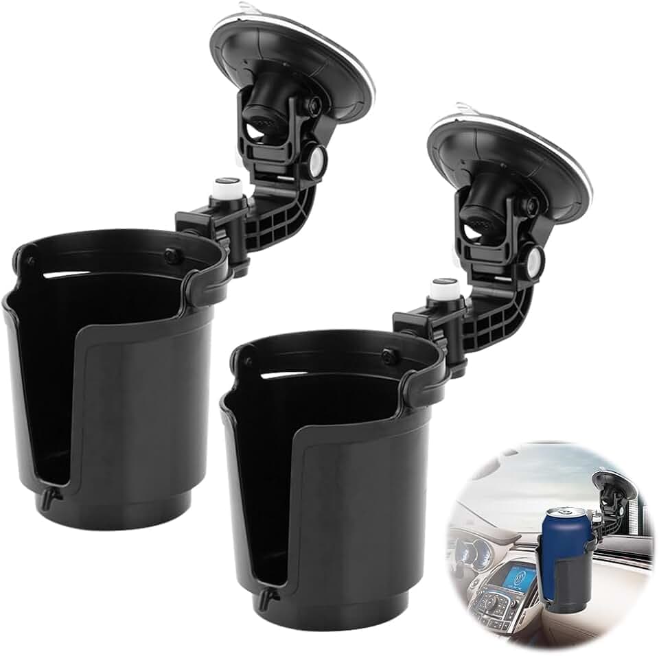 Auto Getränkehalter, 2 Stück Auto Becherhalter, Flaschenhalter Auto Universeller Dosenhalter, KFZ Auto Getränkehalter, Verstellbarer Auto Belüftungs Becherhalter für Getränkedose Kaffeebecher