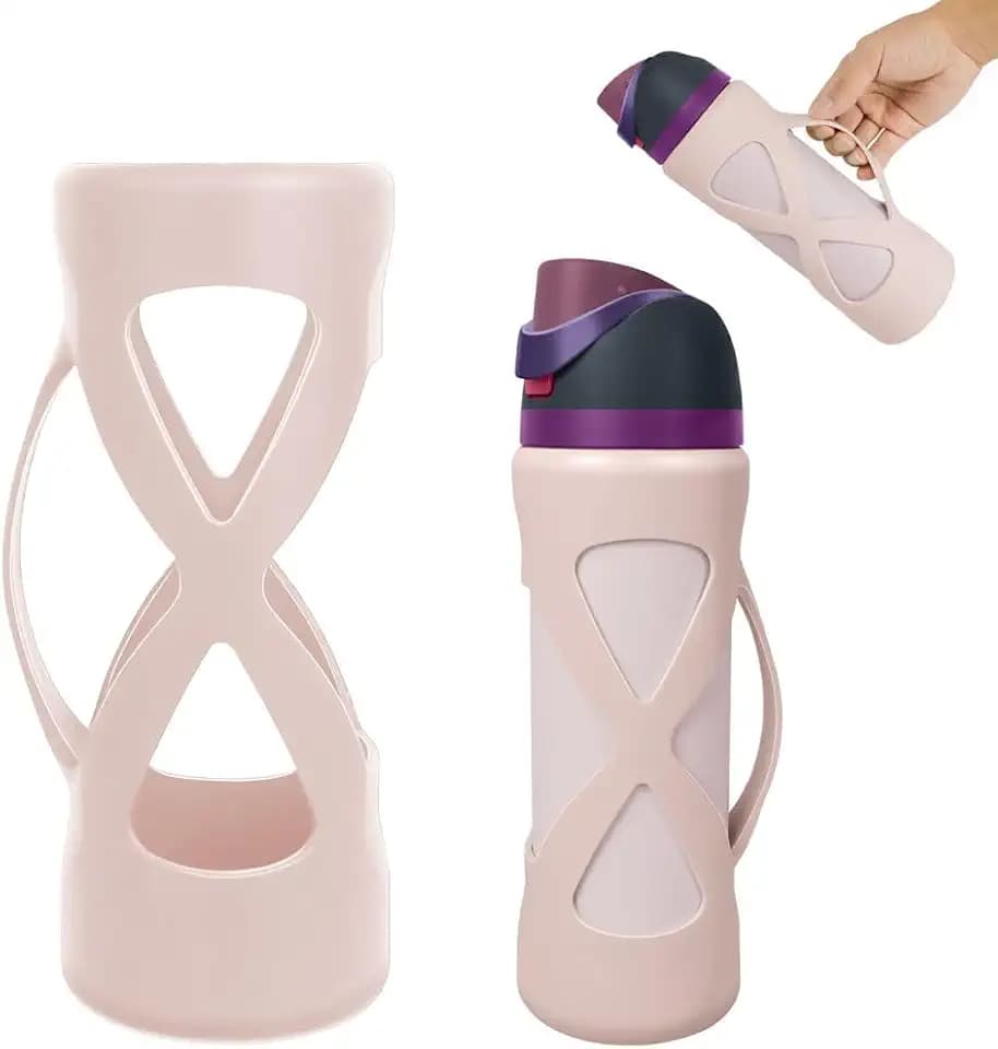 Silicone Boot with Handle Compatible with Owala 24 oz Water Bottle