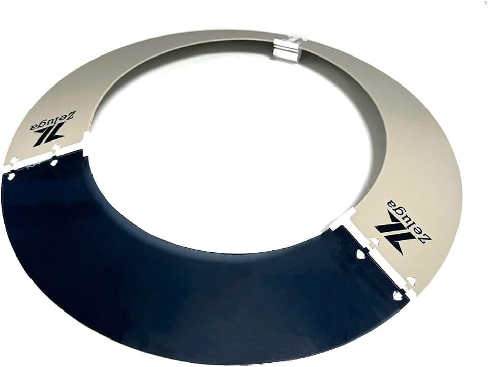 Zeluga 15-483 Professional Hard Hat Sun Shade Visor - Reusable and Replaceable Visor with Sun & Heat Protection, Standard Full Brim Hard Hat Attachment