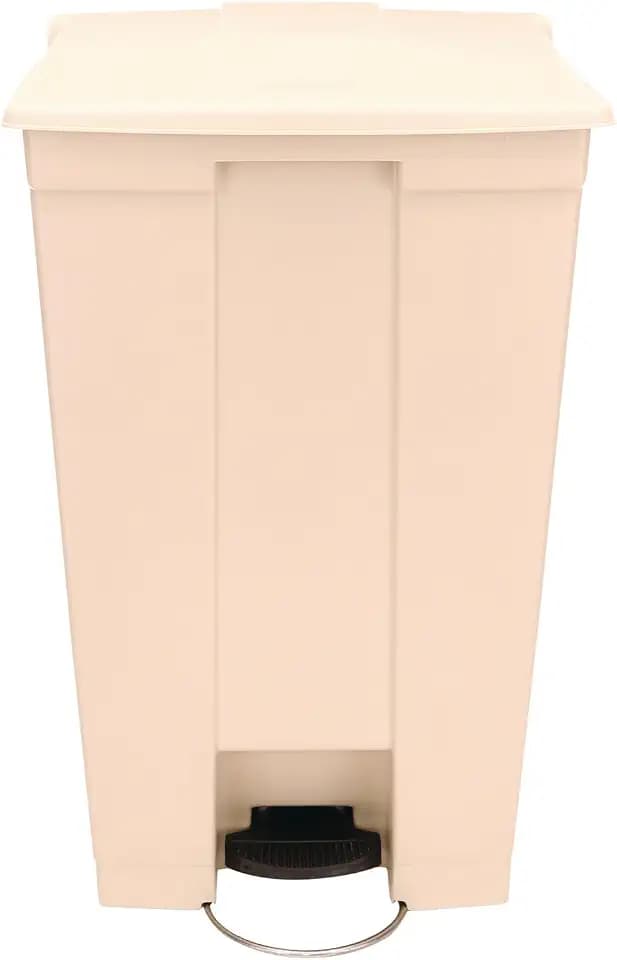 Rubbermaid Commercial Products Legacy Step-On Plastic Trash Can/Container, 23-Gallon, Beige, Hands-Free Garbage Can for Medical Waste in Hospitals/Lab/Emergency/Patient Rooms